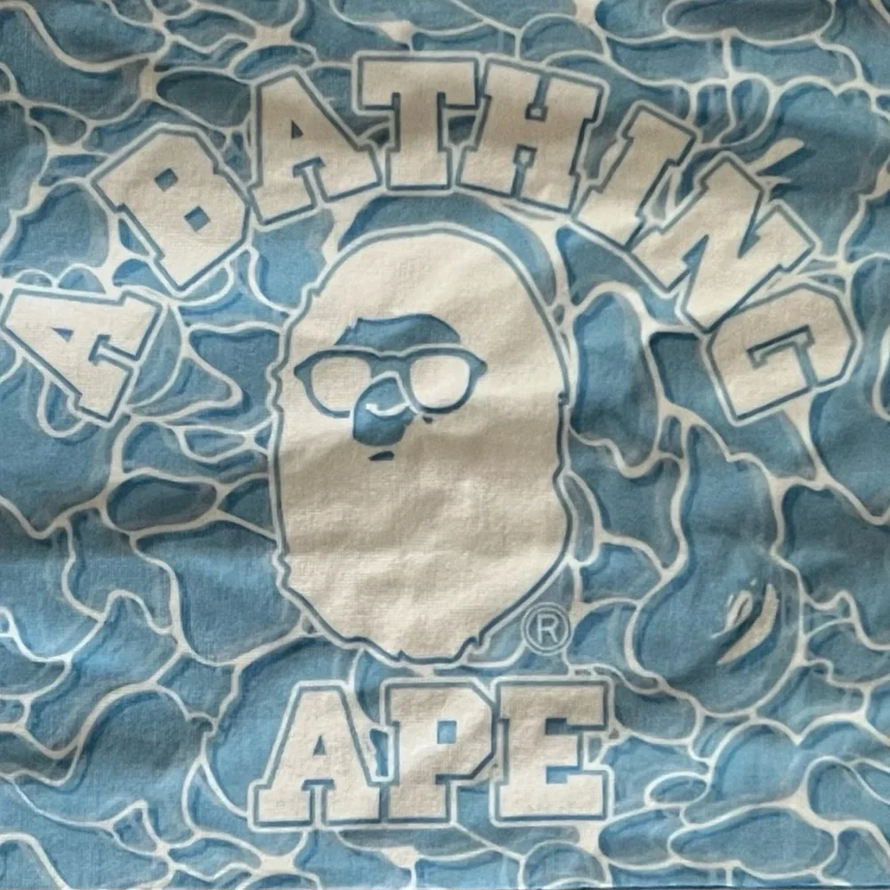 🆕 A BATHING APE ABC SEA SURFACE CAMO BEACH TOWEL 001GDK701025FBLU BAPE